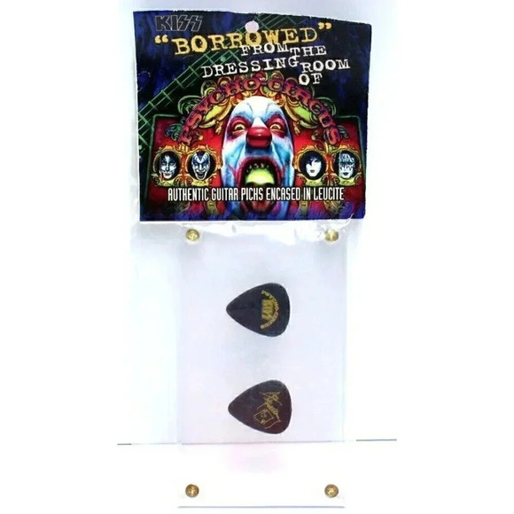 Vtg 1998 Kiss Band Memorabilia Ace Frehley Psycho Circus Tour Guitar Picks NOS - Picture 1 of 5
